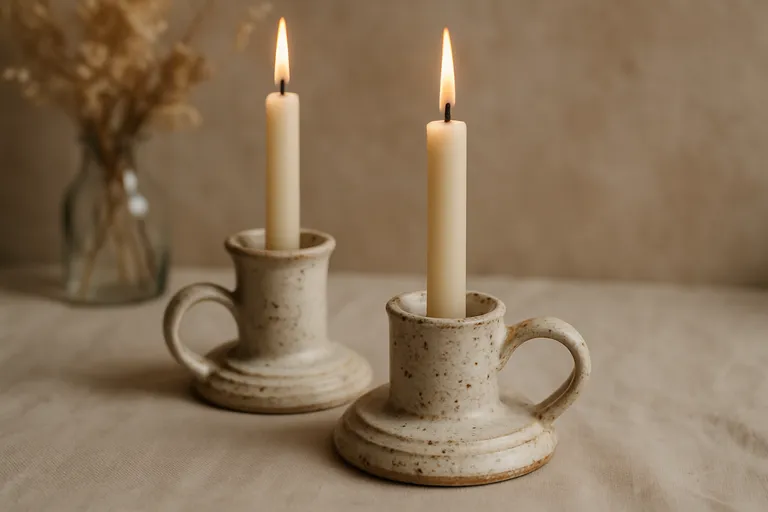Handgemaakte kaarsenhouders als cadeau